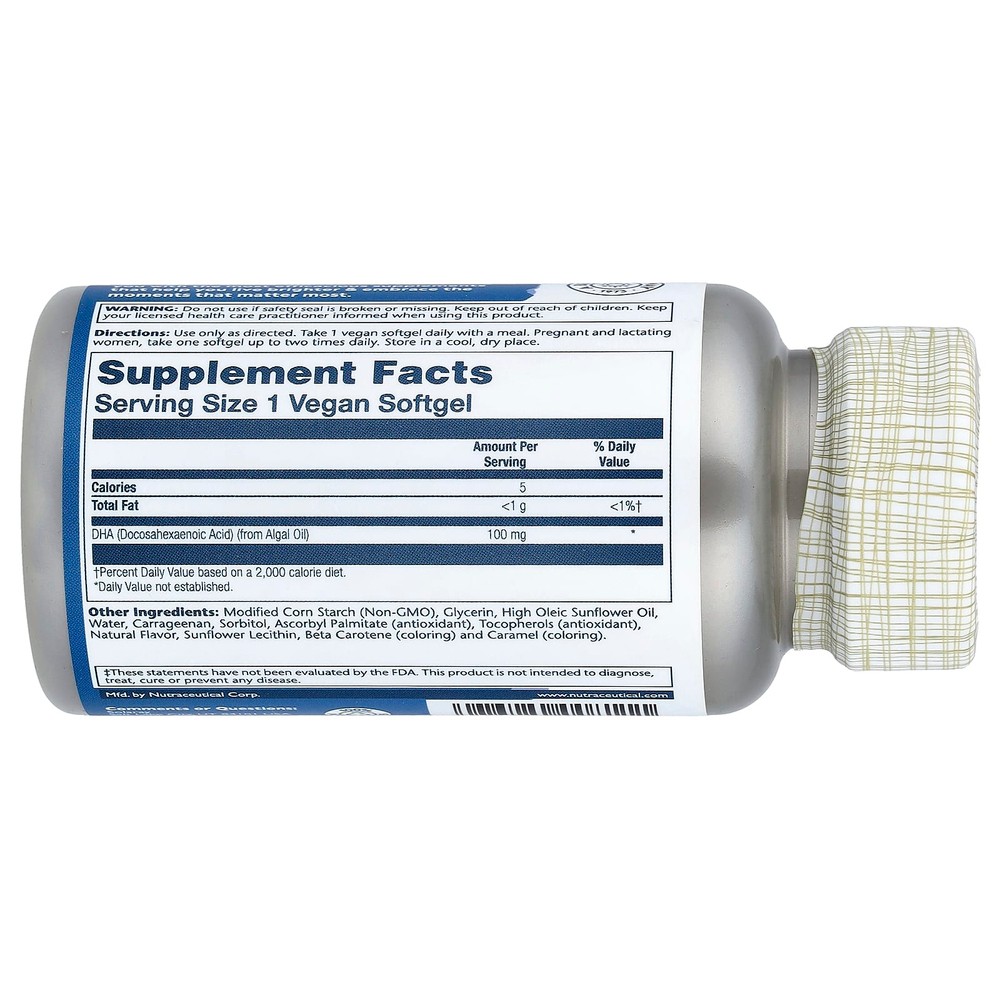 Solaray, ДГК растительного происхождения, 100 мг, 60 веганских капсул