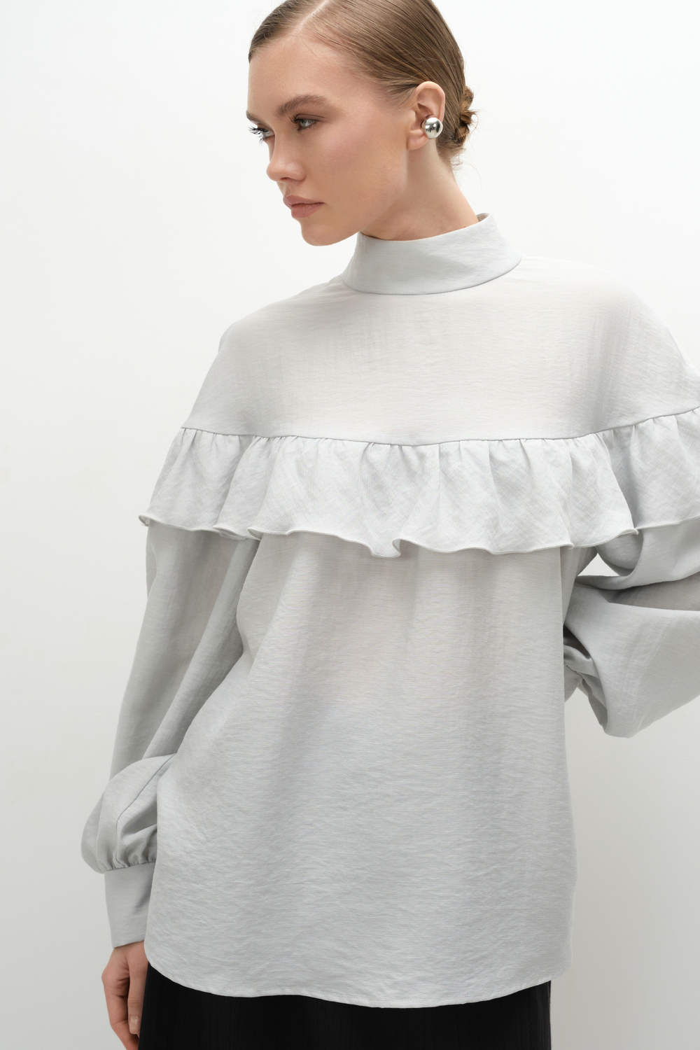 Блуза  с кокеткой