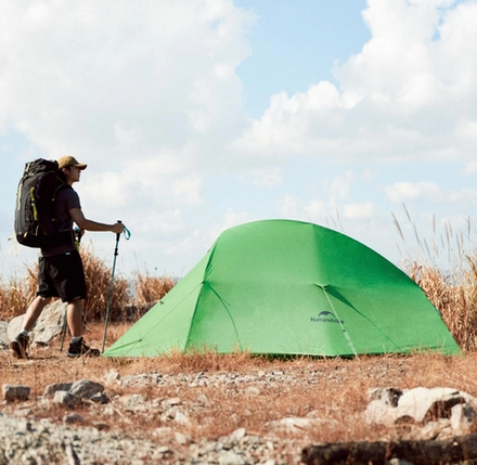 Палатка Naturehike Cloud Up Base 2-местная, алюминиевый каркас, зеленая