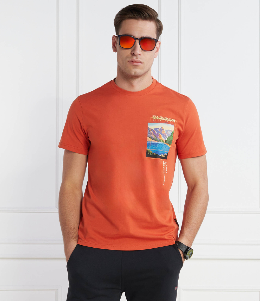 Футболка S-CANADA Napapijri - оранжевый(NP0A4HQM)