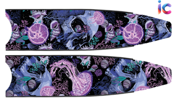 Лопасти Leaderfins Limited Edition ICT Underwater Corals стеклотекстолит, 20 угол, 80 см, черный борт