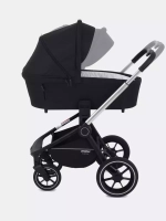 Коляска детская MOWBaby "ZOOM"PU (2в1) RA086 Silver Black