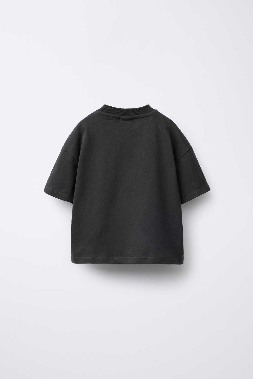 ZARA ФУТБОЛКА С АНИМАЛИСТИЧЕСКИМ ПРИНТОМ, АНТРАЦИТОВО-СЕРЫЙ