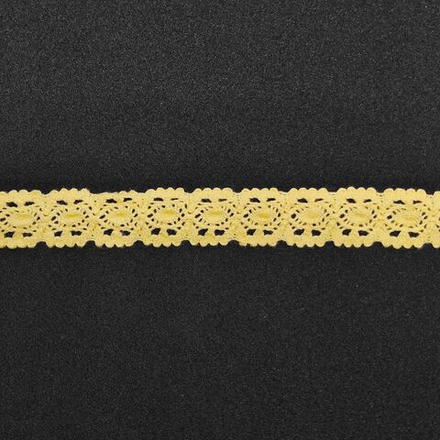 "Gamma" кружевная лента, 18 мм, цв.015 желтый