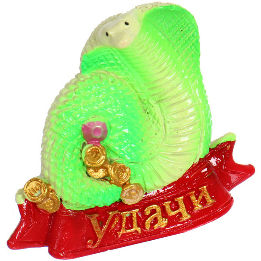 Магнит «Змея с пожеланием» 5*5 см, микс