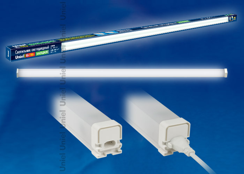 ULO-BL120-18W/NW/K IP54 WHITE Светильник светодиодный накладной, с коннектором. Белый свет. Корпус белый. ТМ Uniel.