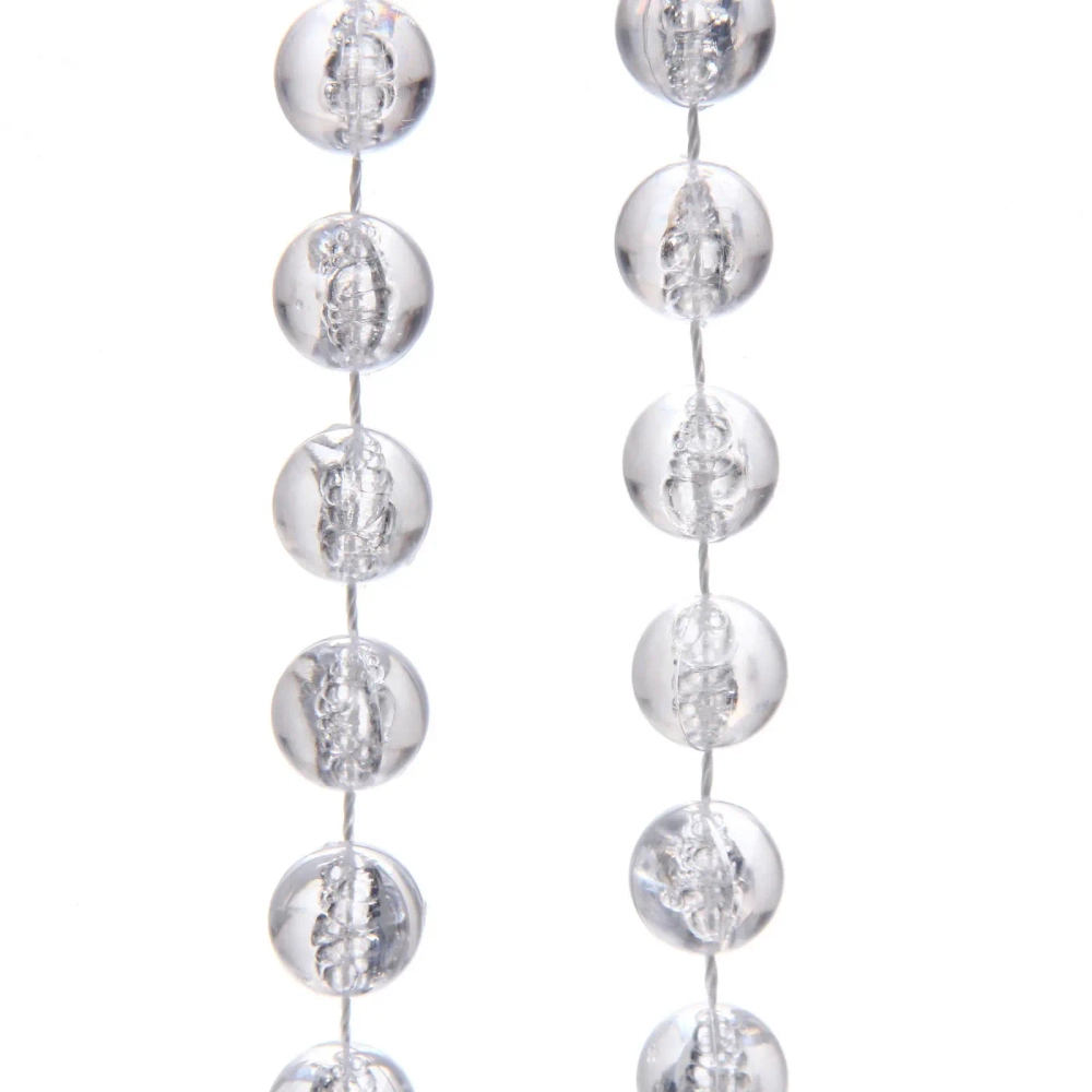 Бусы на ёлку 2,0 м «Волшебная капля» d-14 мм, Прозрачный