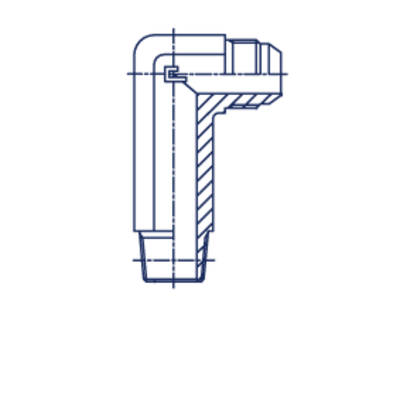 Штуцер FRMC90 JIC 1.1/16 - BSP 3/4 (удлин.)
