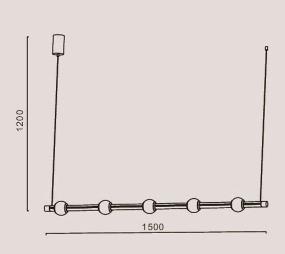 Подвесной светодиодный светильник Romatti Cullinan Bastone L11132W