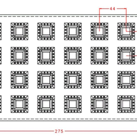 333 | Форма для шоколадных открытых конфет (275*175 мм)