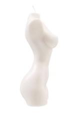 Белая интерьерная свеча в форме женского торса - 850 гр. (Цвет: белый)