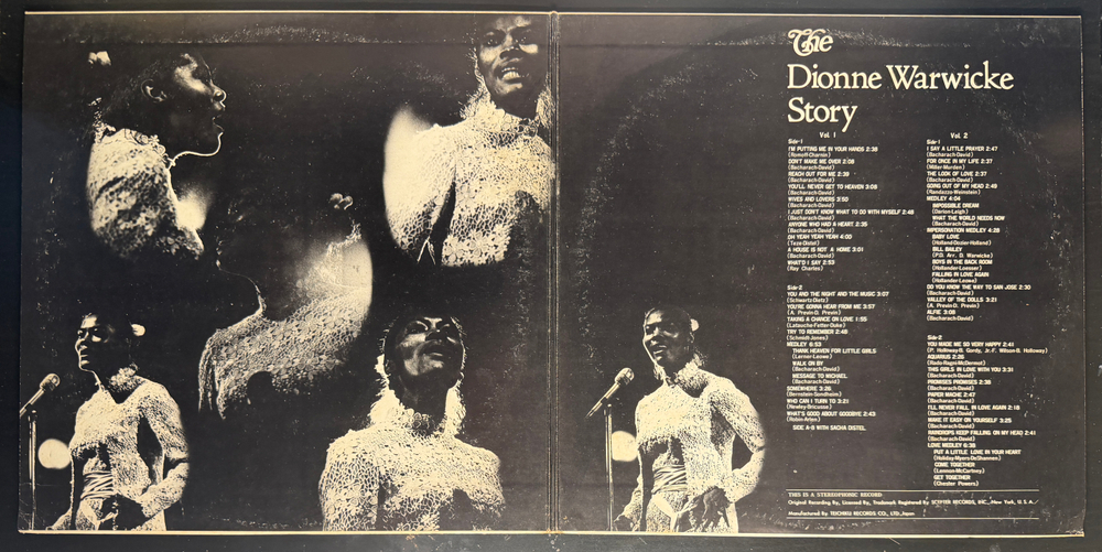 Dionne Warwicke ‎– The Dionne Warwicke Story Vol. 1・2 2LP (Япония 1972г.)Т