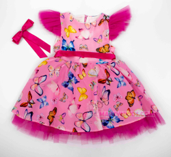 платье Бабочки бант 3914