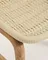 Уличный стул Alipa из массива акации и веревки кремового цвета