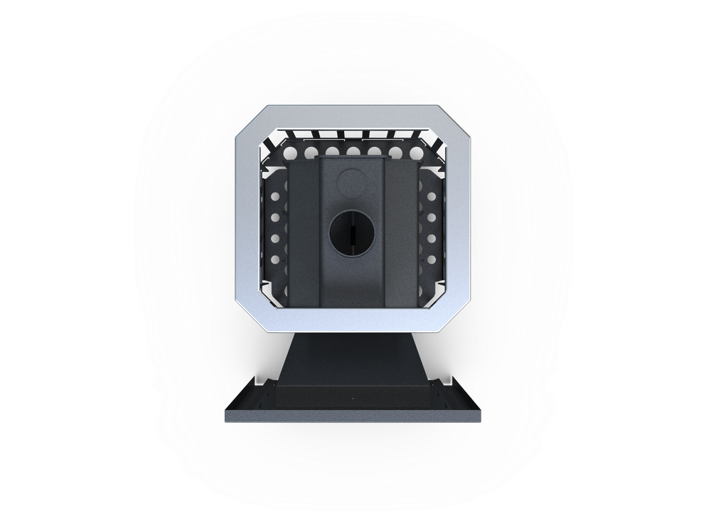 Банная печь Душа- 15 Сетка Высечка панорама 8мм