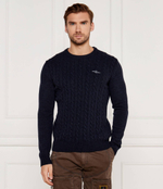 Шерстяной свитер Aeronautica Militare - темно-синий(MA1484L417)