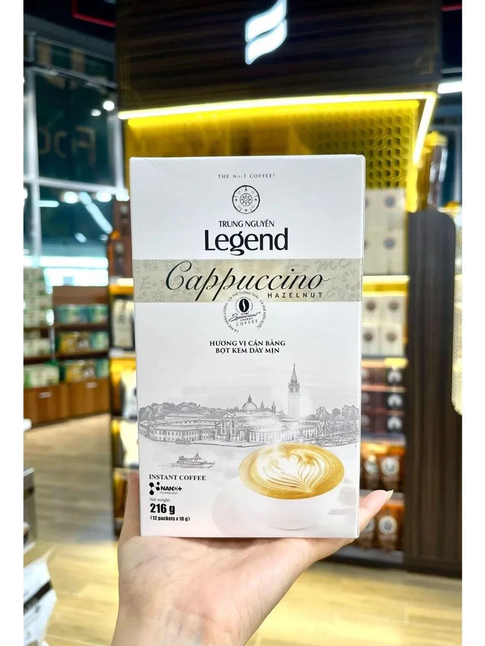 Вьетнамский растворимый Капучино "Лесной Орех" Legend (12 стиков) 216 г