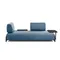 Синий 3-местный диван Compo с большим подносом 252 см