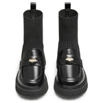 Teenmix Stretch & Sock Boots Women"s Solid Color