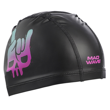 Шапочка для плавания комбинированная Mad Wave Rock Skull
