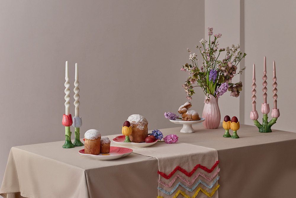 Ваза нежно-розового цвета из коллекции, 26 см