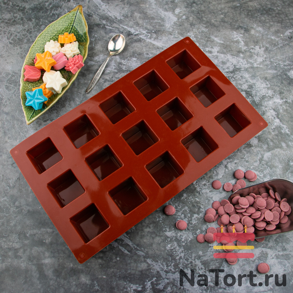 Форма силиконовая «Куб» 15 ячеек