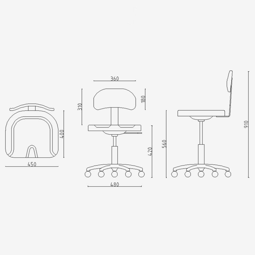 Стул мастера "Профи Лайт"