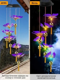 Светильник садовый на солнечной батарее / уличный фонарик