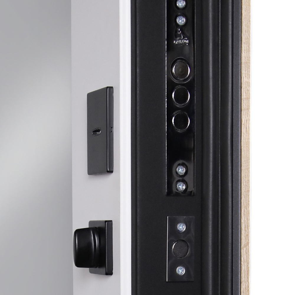 Стальная дверь «Конструктор» с зеркалом