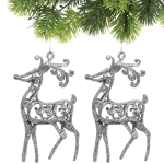 Подвеска «Волшебные рога» 10 см (набор 2 шт), серебро