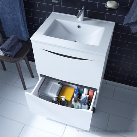 Тумба напольная IDDIS Cloud, белая, 60 см, CLO60WFi95