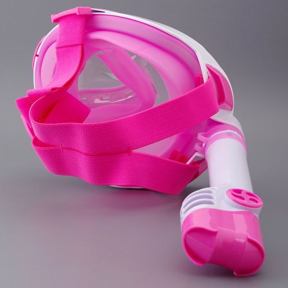 Маска детская полнолицевая Sargan Галактика премиум белая/розовая