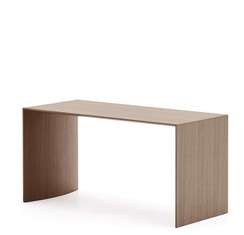 Журнальный столик Litto из шпона ореха с отделкой натурального цвета, 90 x 45 см