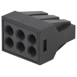 Клемма ЭРА с пастой серия 306 6 отверстий 0.5-2.5 мм2 упаковка 50 шт.