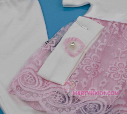 костюм Три цветочка платье + штанишки 4641