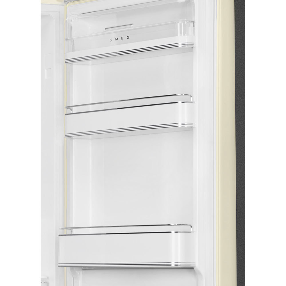 Холодильник двухкамерный кремовый Smeg FAB32RCR дверца
