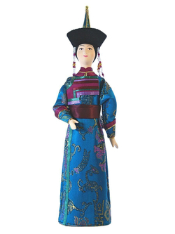 Кукла коллекционная Тувинский женский костюм