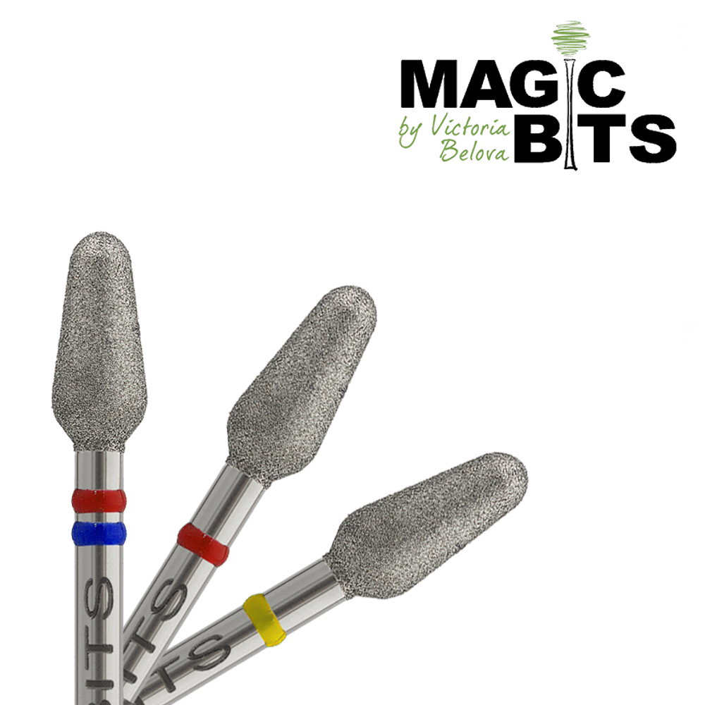 Magic bits алмазная фреза бутон с натуральным напылением 040 средне-мягкий санкт-петербург