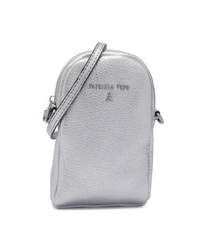 Кожаная сумка через плечо Patrizia Pepe - серебряный(7B0009 L001)