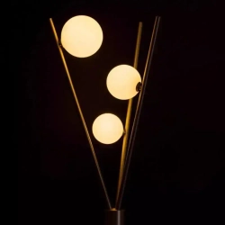 Скандинавский современный стиль, Торшер для спальни и гостиной, LED, G9, 15 Вт, золотой