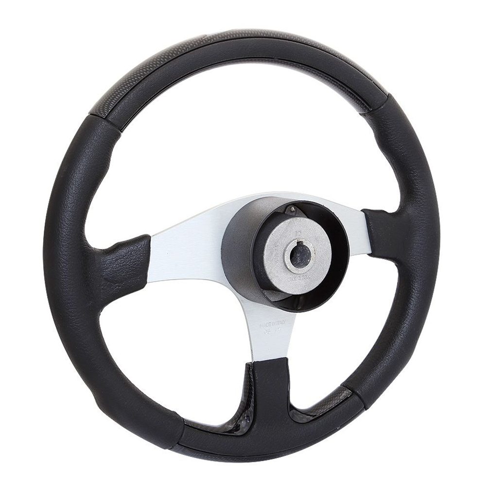 Рулевое колесо "Evolution", черный обод с карбоновыми вставками. (10016465)