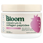 Bloom, пептиды молозива и коллагена, клубника со сливками, 120 г (4,23 унции)