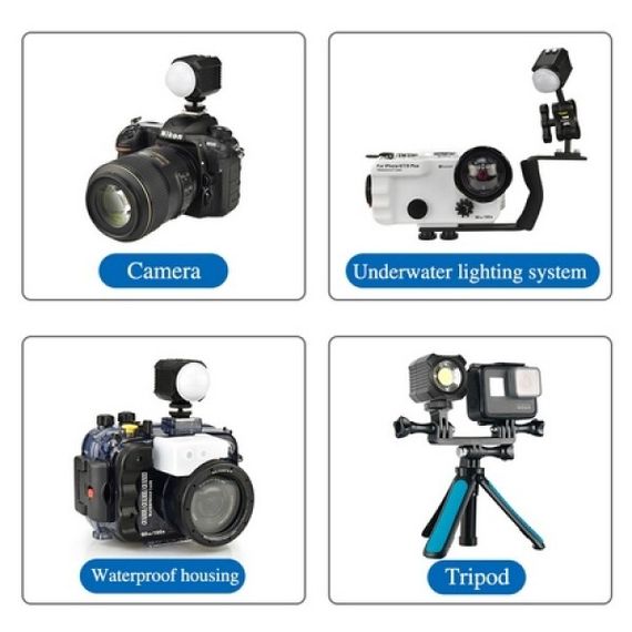 Подводный фонарь для съемки Sea Frogs SL-19 LED video light