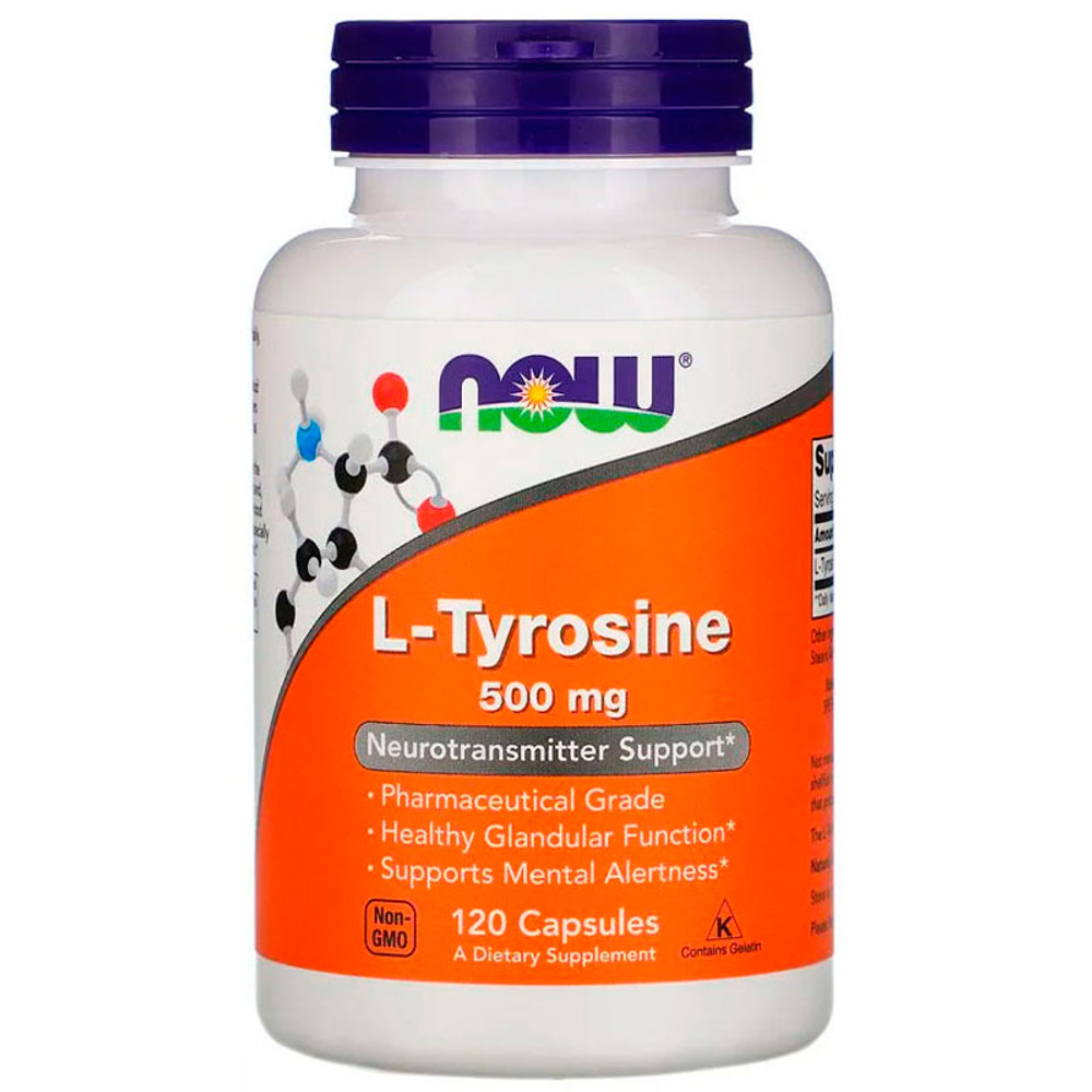 NOW L-Tyrosine 500 мг. (120 капс.) [M]