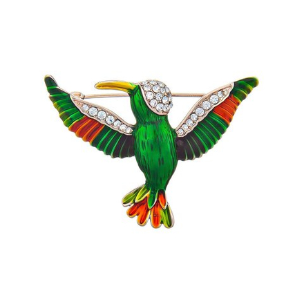 Брошь Shadore Колибри FAN-07383.17 G/RG