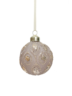 Набор шаров 8см 9шт ChristmasDeLuxe кремовый с блеском