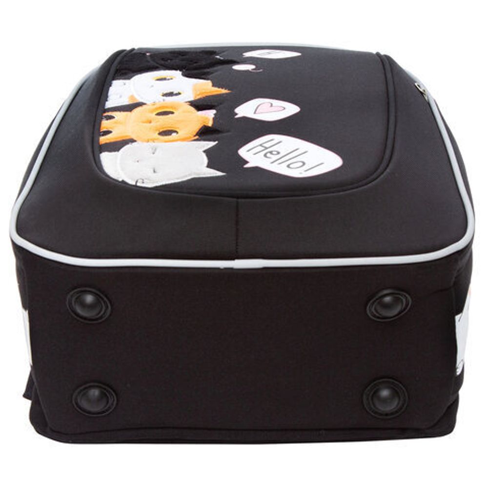 Ранец GRIZZLY анатомическая спинка, с брелоком, для девочек, "HELLO", 36х29х18 см, RAf-292-2/2