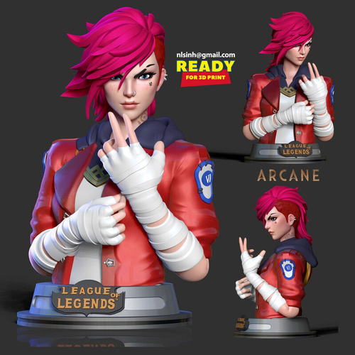 Вай Ви Vi League of Legends Лига Легенд lol Коллекционная Фигурка Аниме