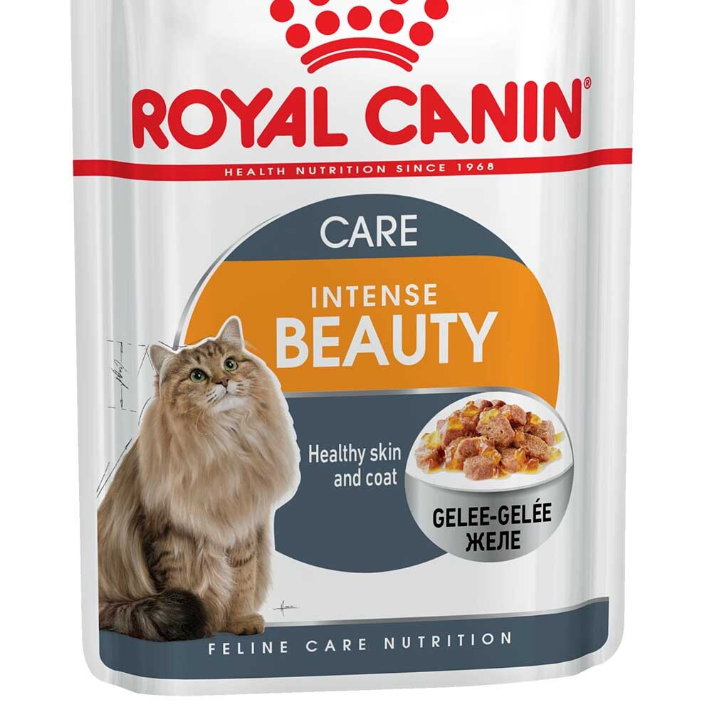 Royal Canin Intense Beauty 85 г желе - консервы (пауч) для кошек для красоты кожи и шерсти (кусочки)