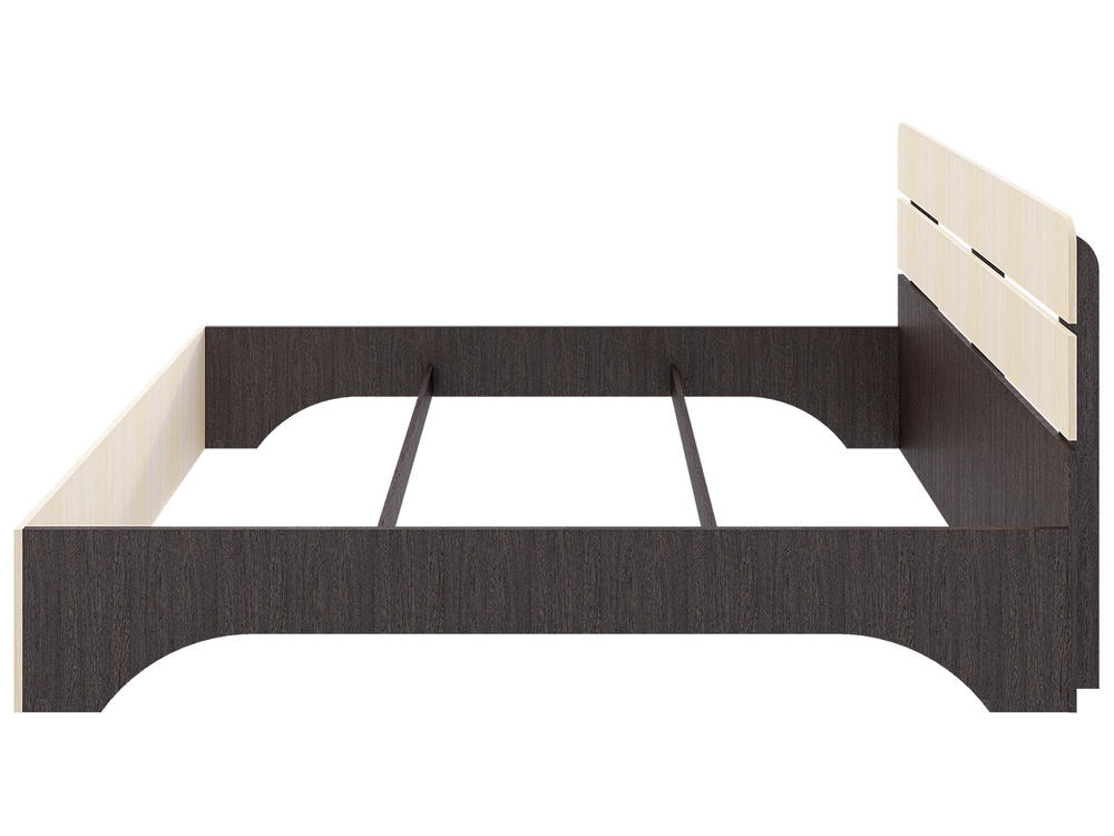 Кровать Джулия, спальное место 160х200, без основания Венге/Молоко